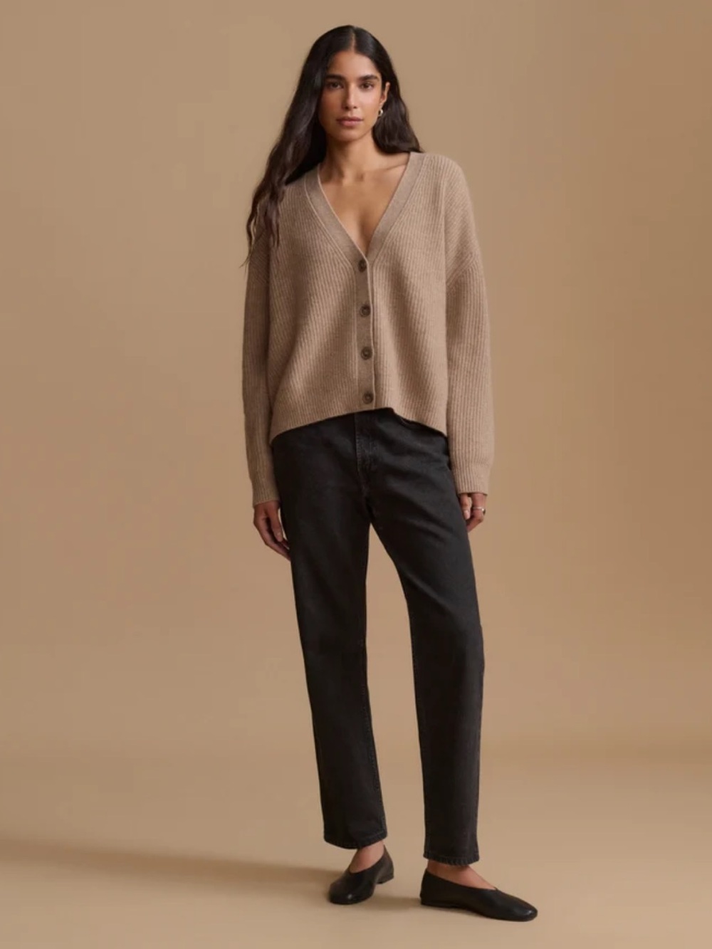 Jenni Kayne Cropped Cashmere Cocoon Cardigan - Picture 2 of 11